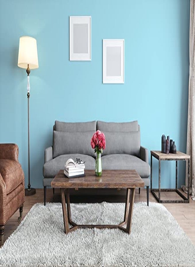 RedChimes Self-Adhesive Wallpaper Waterproof Old Furniture Vinyl Stickers Wooden Door Wardrobe Desktop PVC Wall Papers 45 X 304 CM- (Blue) - Image 2